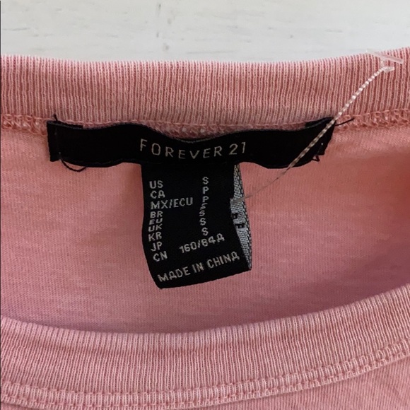 Forever 21 Pink Female Embroidery Sz S - Picture 3 of 5